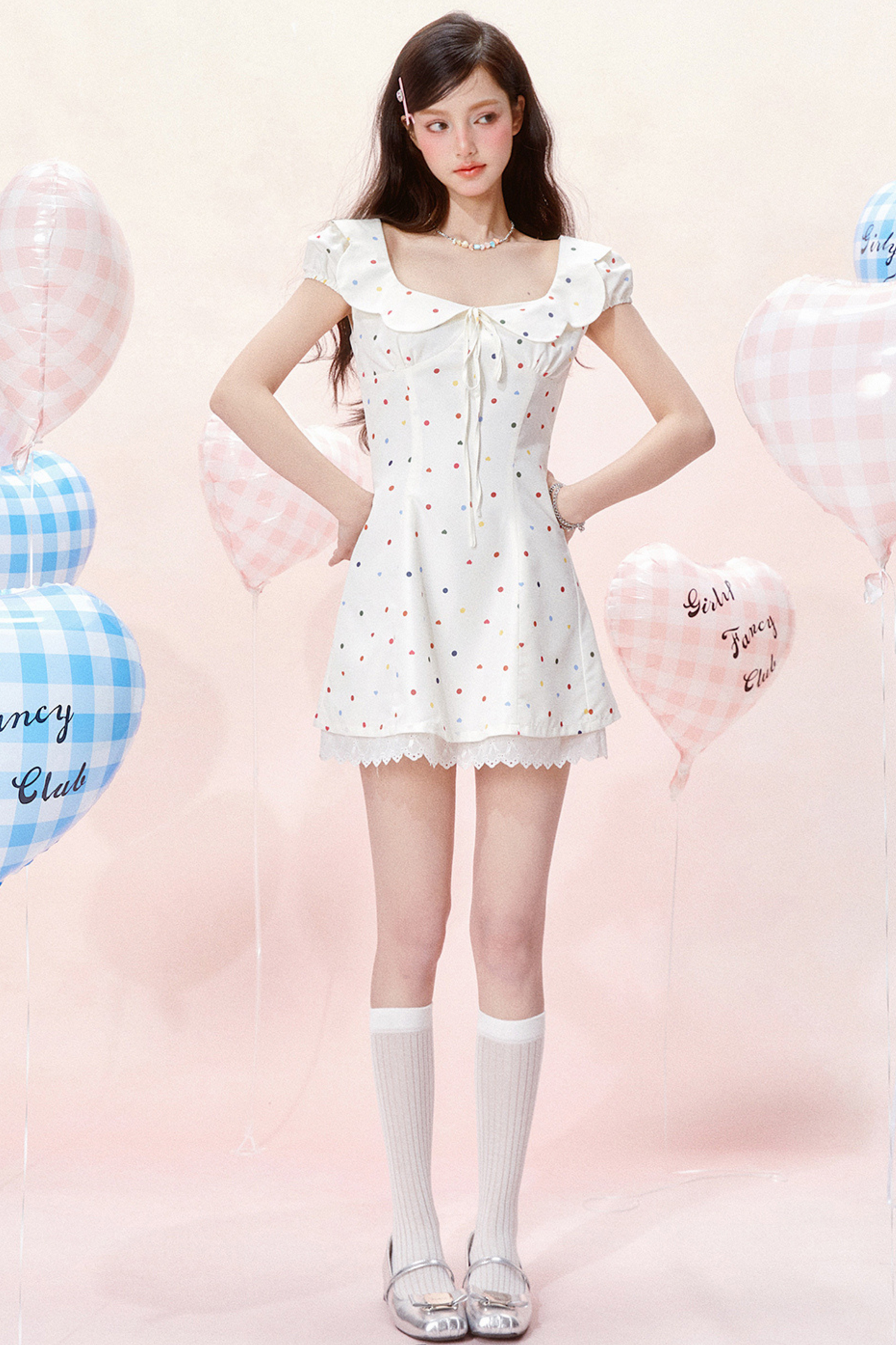 Dress Jumping Dot Color