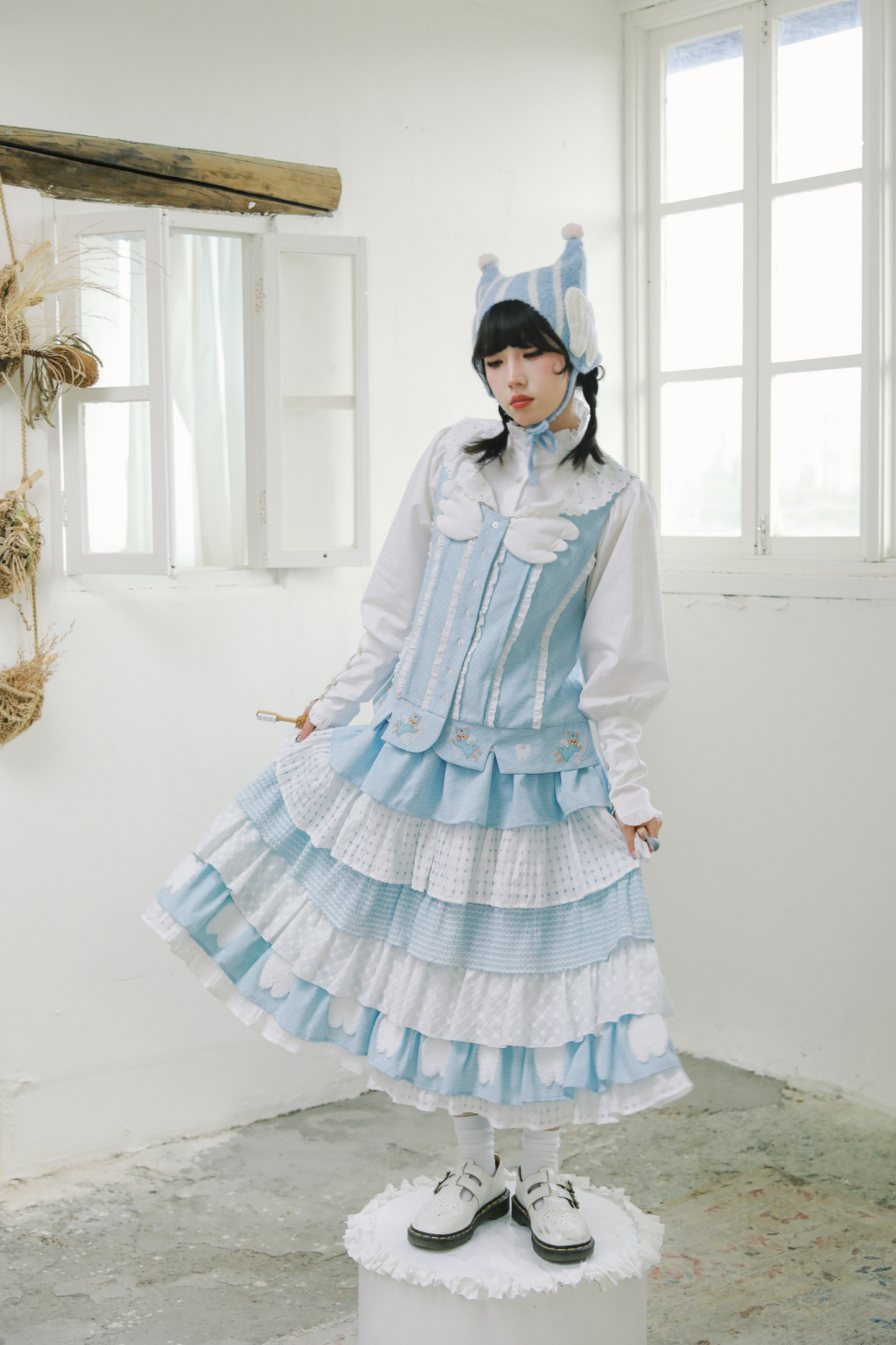 Peach Blue Fairy Neighborhood👼 Island Vest Angel