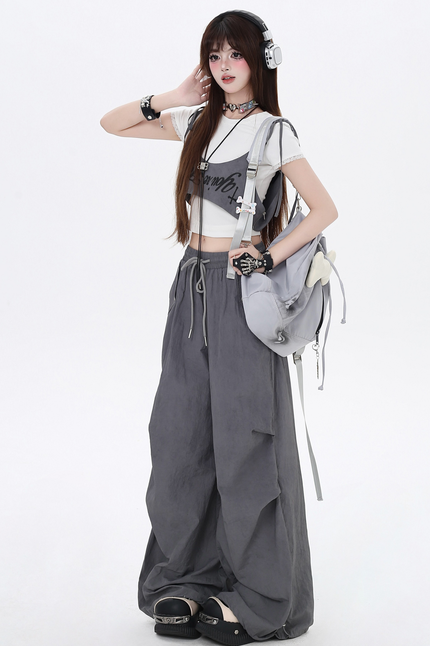 Casual Pants Girls High Spice Waist