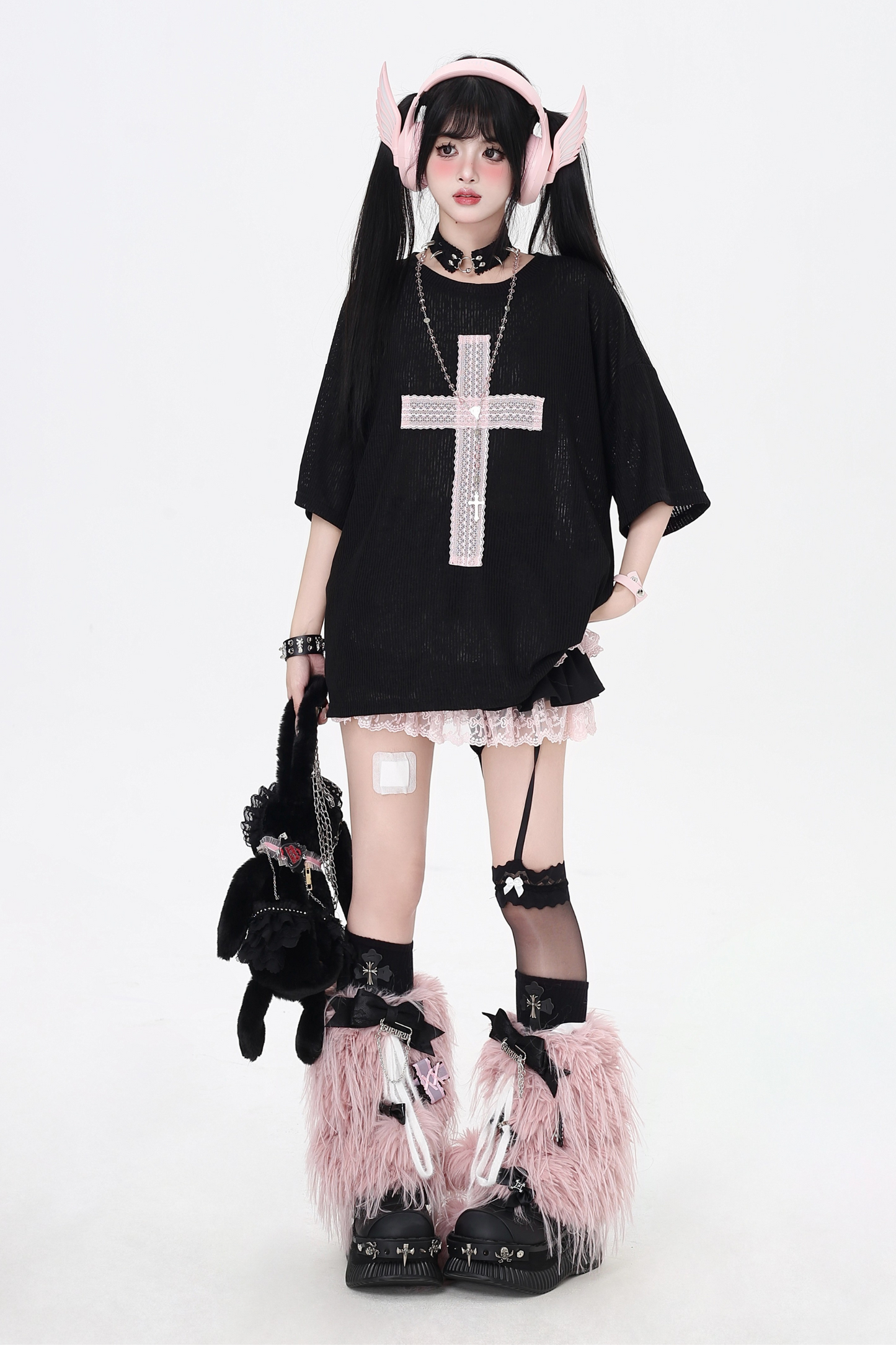 Cross Tops Patch Loose Subculture