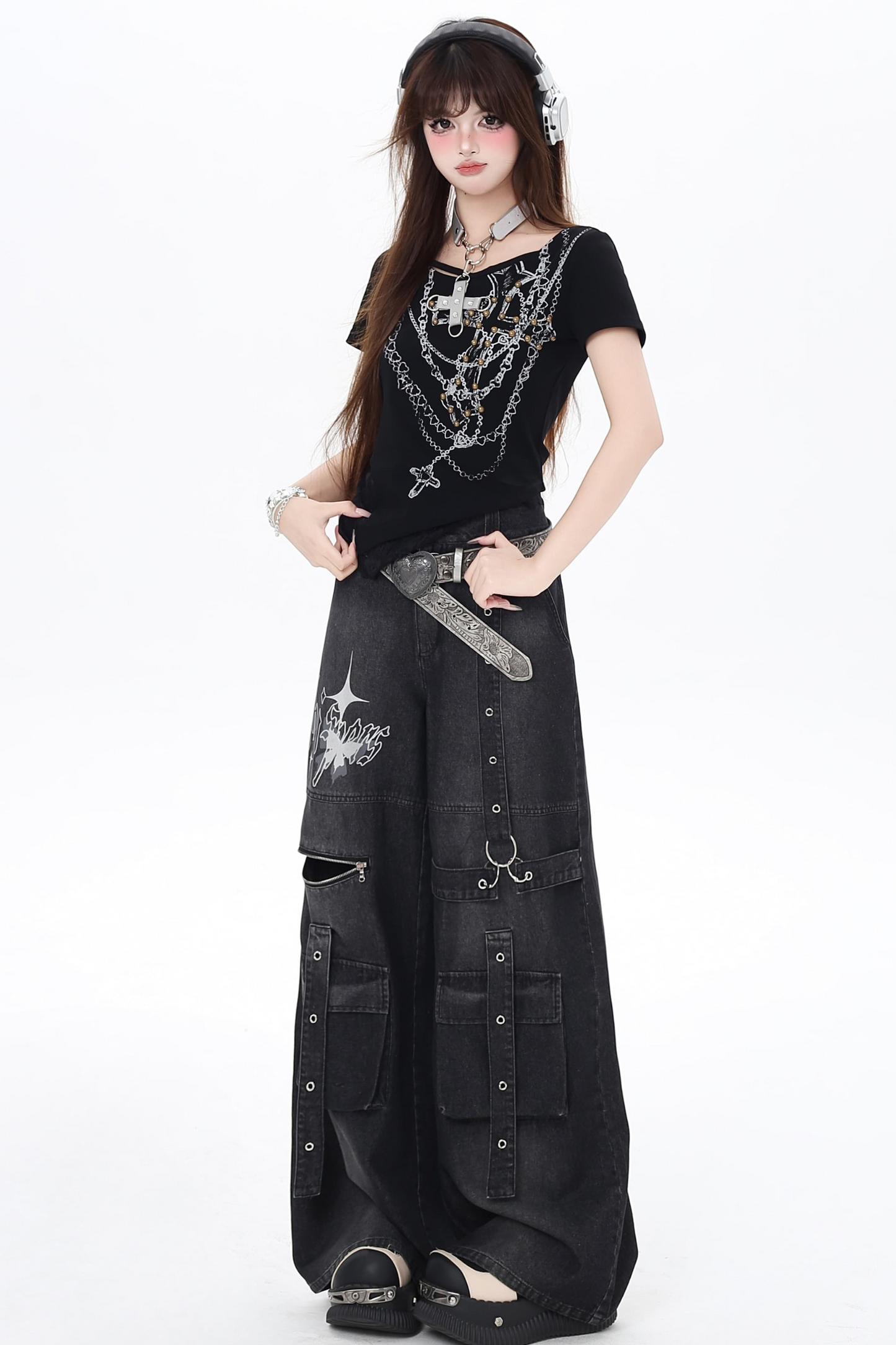 Asian Loose Pants Cool Sweet