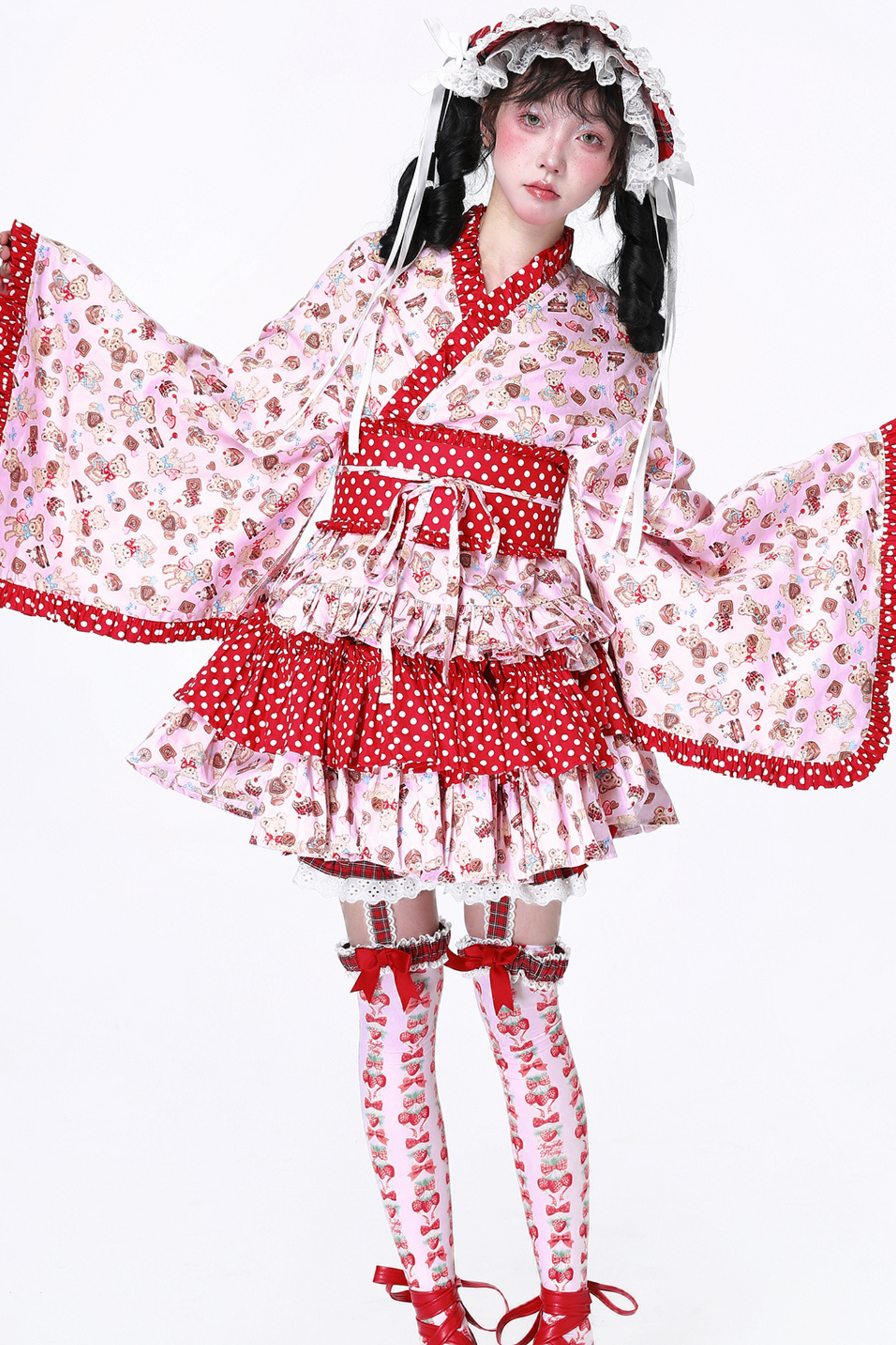Retro Pop Kimono Lolita Tops