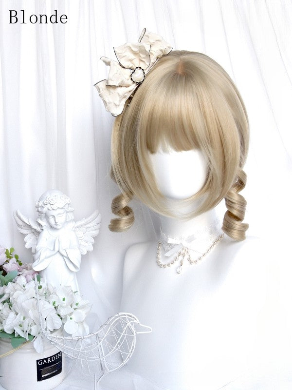 Short Color Options 6 Bangs 25CM With Cut Bob Wig