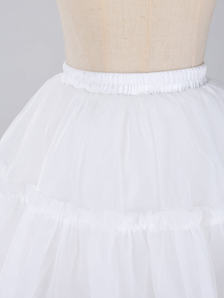 Bloomers with Petticoat Lining Puffy White 37cm