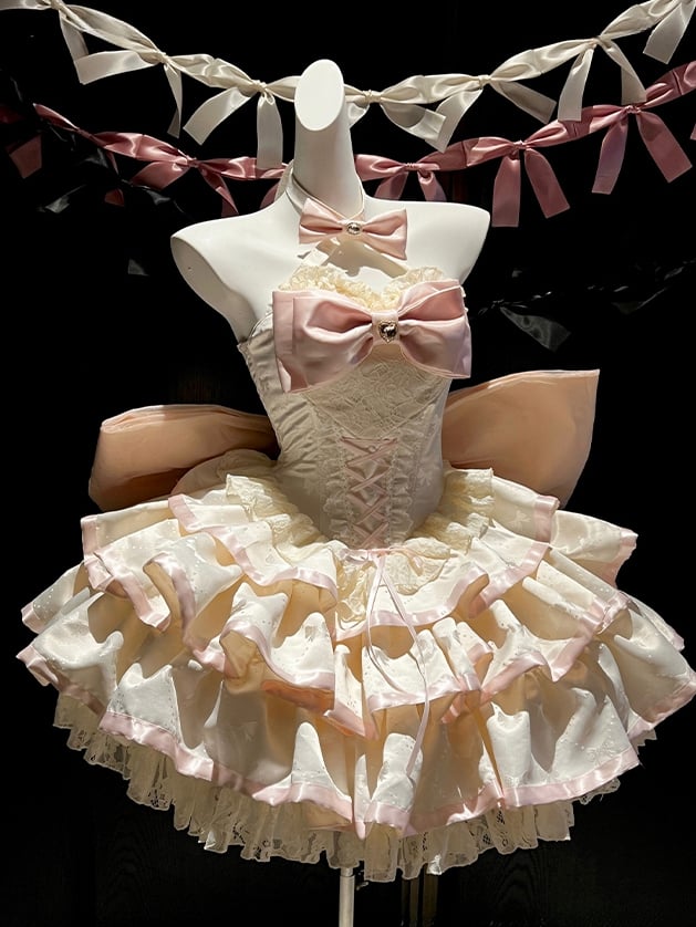 Pink / Black Big Bow