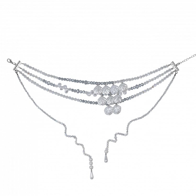 Mehrlagige Anhänger Muschelfee Perlenkette Sea Kei