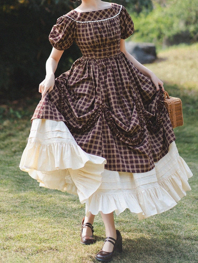 ウエストコットン裾クリーミーホワイトスカートフリルアンダーゴム