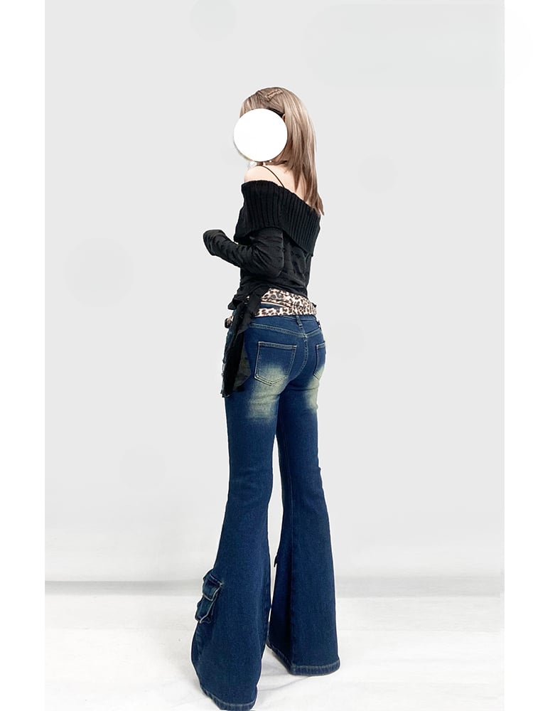 Black Off-the-shoulder Neckline Asymmetrical Ruffle Hem Top