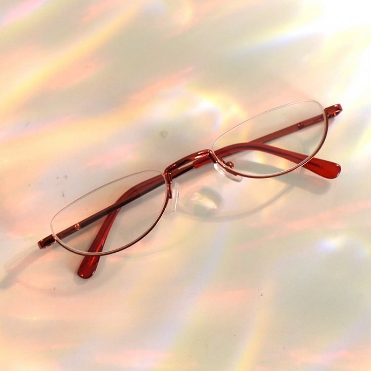 Cyberpunk Glasses Red Semi-rimless Wine