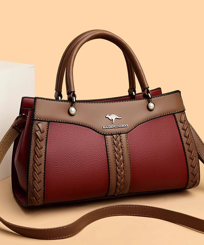Versatile Durable Tote Bag Calf Boutique Leather Black