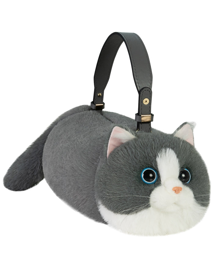 Fur Creative Yellow Bag Cat Fuzzy Shoulder Cute