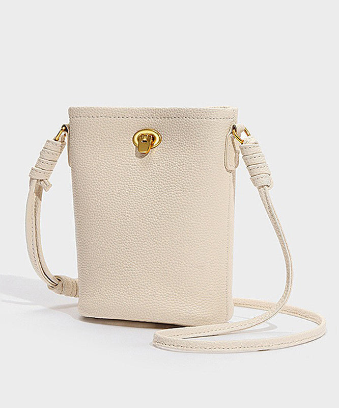 Bag Phone Leather Fashion Yellow Pouch Simple Calf