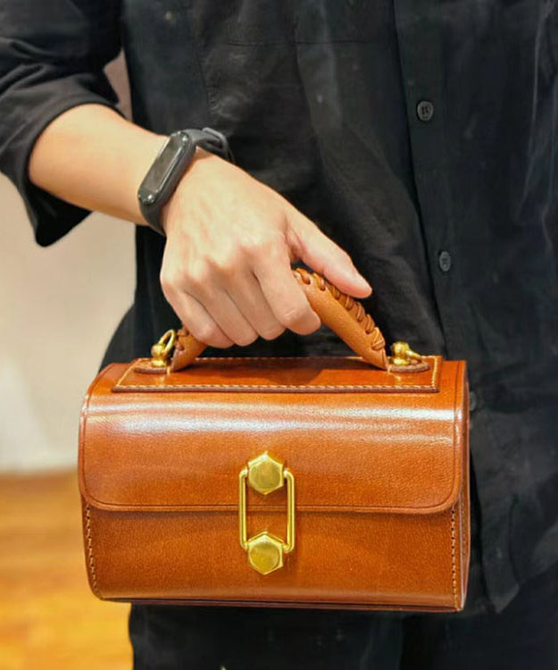 Style Bag Doctor Brown French Calf Leather Versatile Fashion