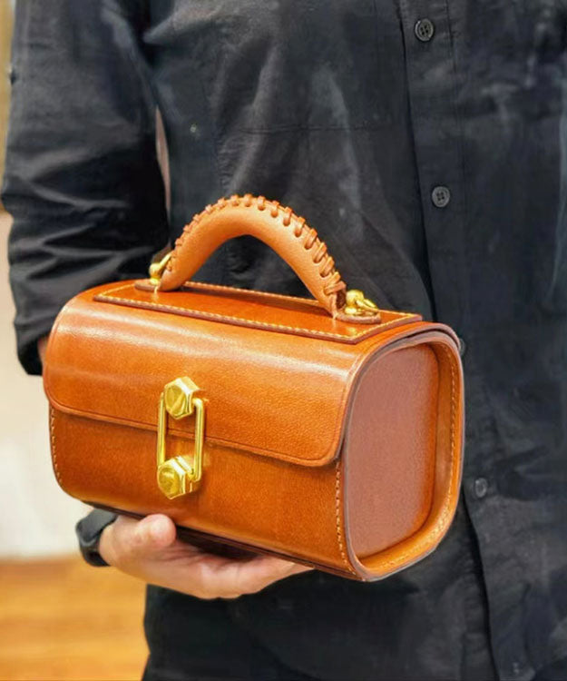 Style Bag Doctor Brown French Calf Leather Versatile Fashion