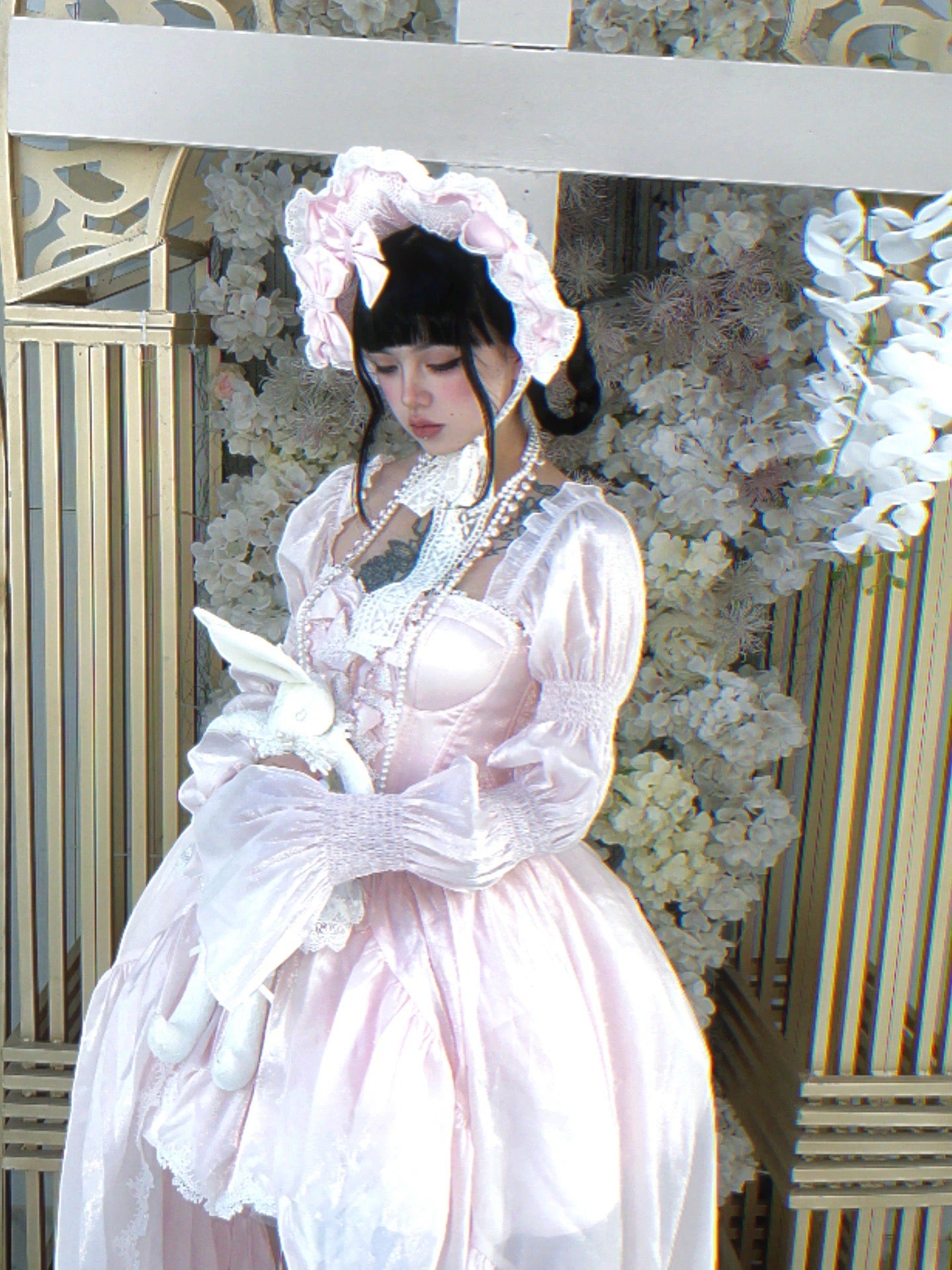 Rosa Sakura-Prinzessinnen-Kleid-Set