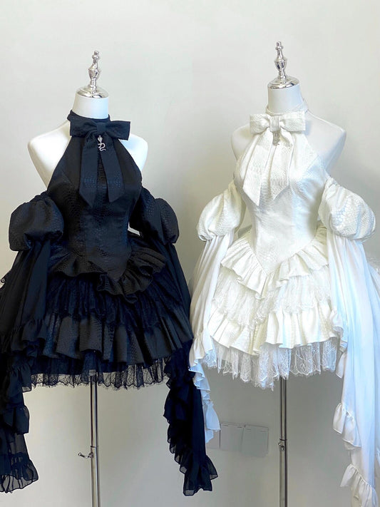 スネークノワール バックレス アートドレス