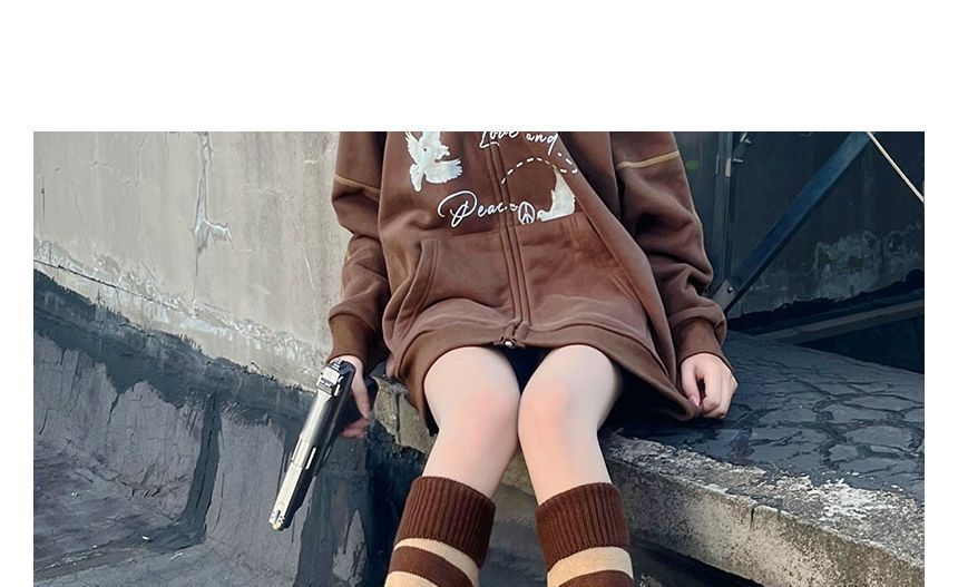 / Warmer Set Striped Leg Tights