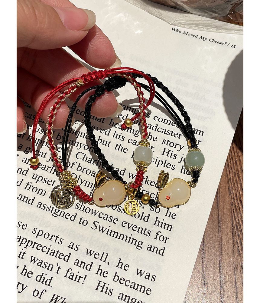 Rabbit String Necklace Bead