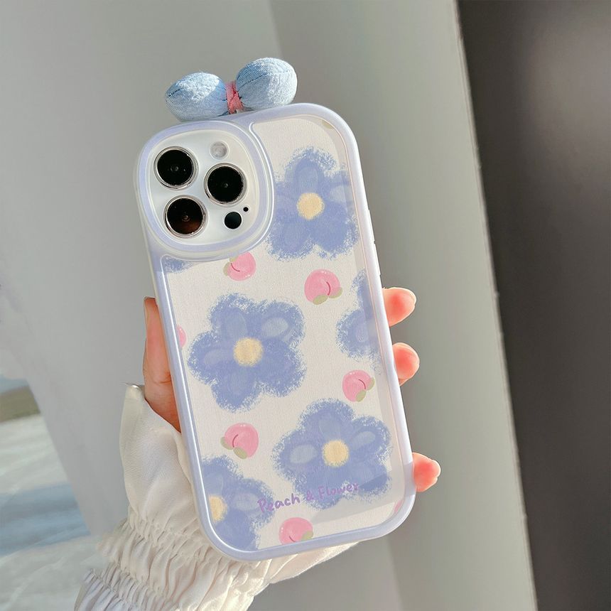 携帯電話用花柄ケース