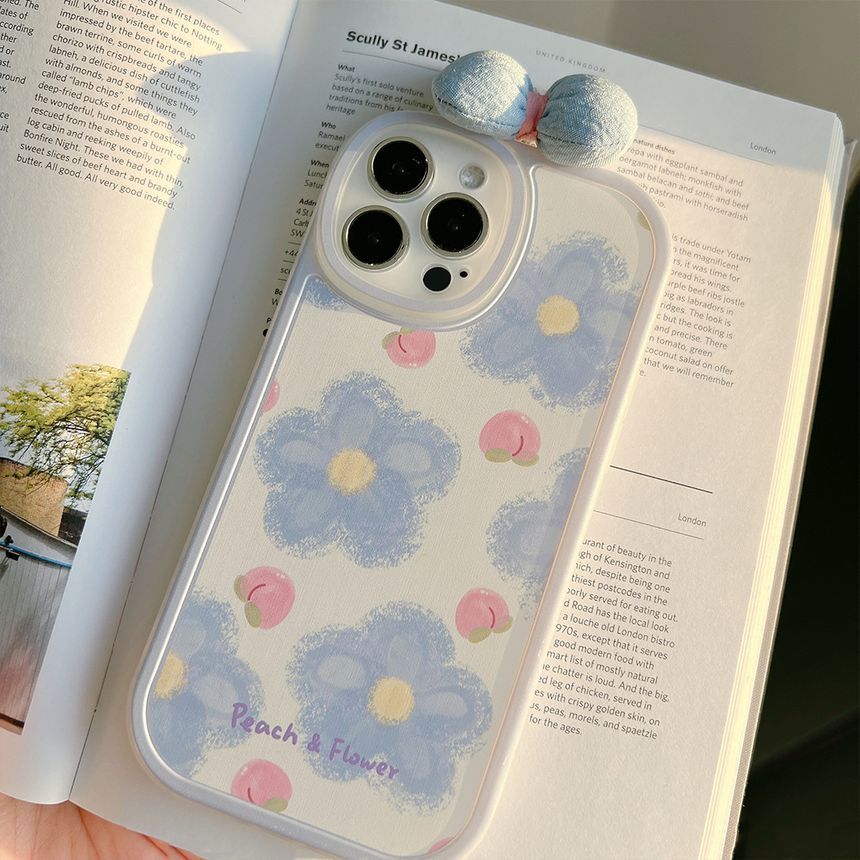携帯電話用花柄ケース