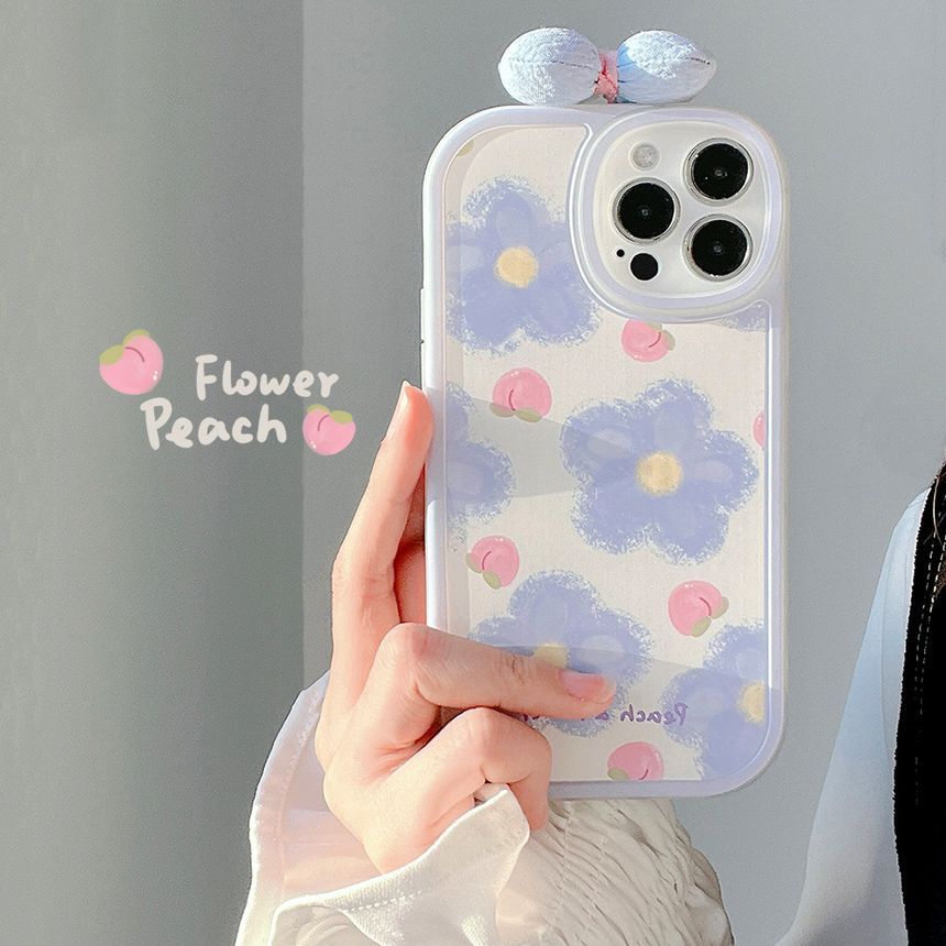 携帯電話用花柄ケース