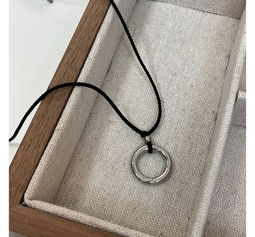 Necklace Hoop Alloy String Pendant