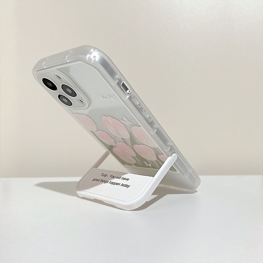 チューリップスタンドスマホケース
