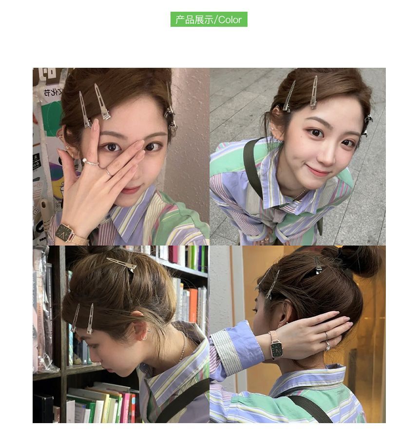 Clip Hair Metallic Set