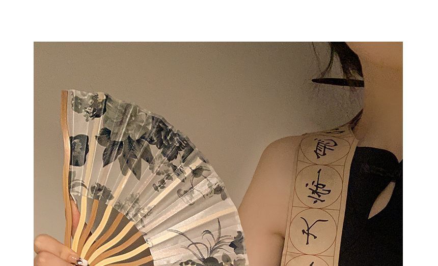Hand / Fan Character Traditional Scrunchie Chinese