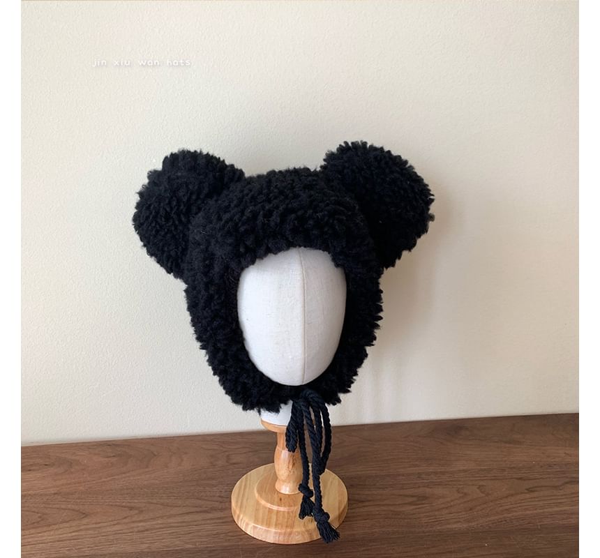 Ear Fluffy Bear Hat Trapper