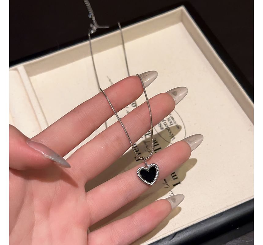 Heart Pendant Alloy Choker Set Necklace Star /