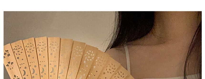 木製折りたたみ扇子の切り抜き手