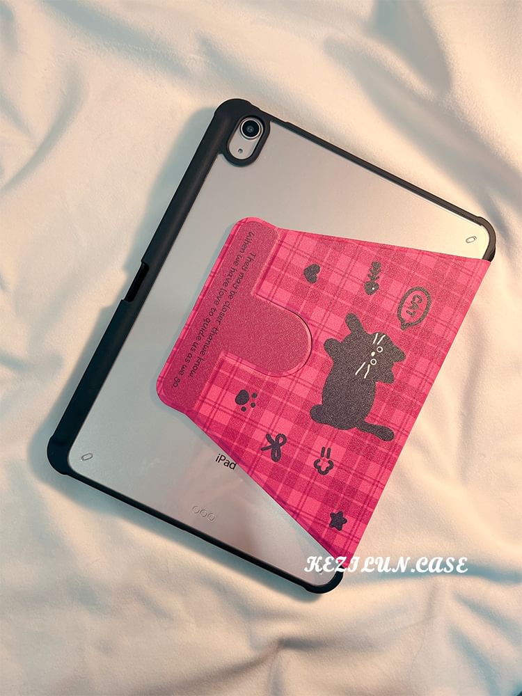 Cat Plaid iPad Case