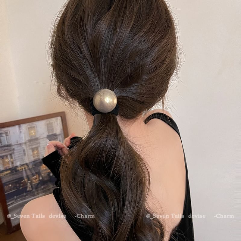/ パールフェイクセットヘアタイ