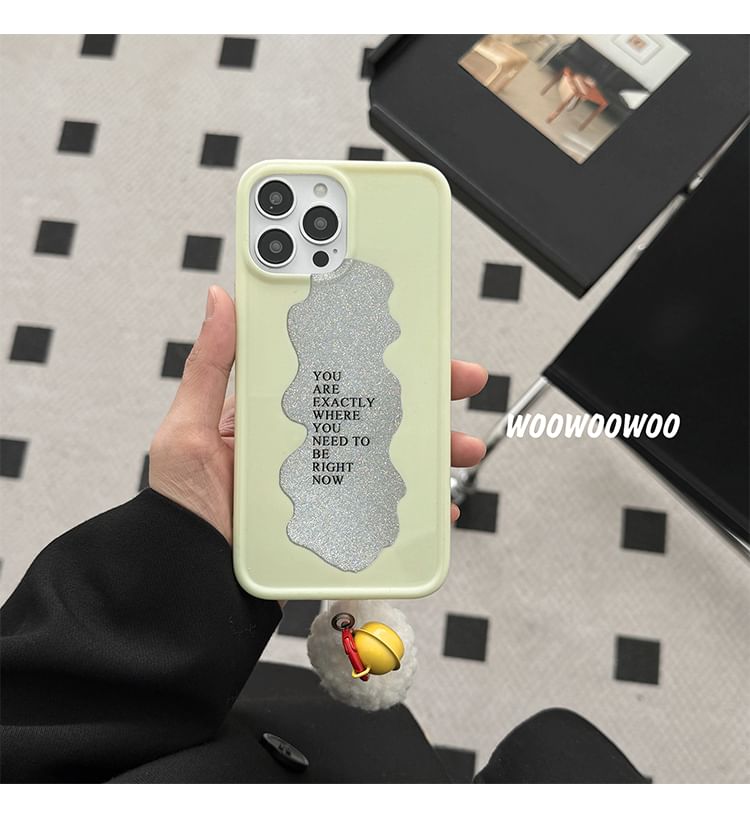 Phone Bell Pom Case Lettering