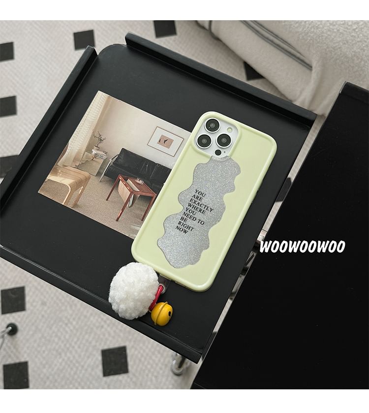 Phone Bell Pom Case Lettering