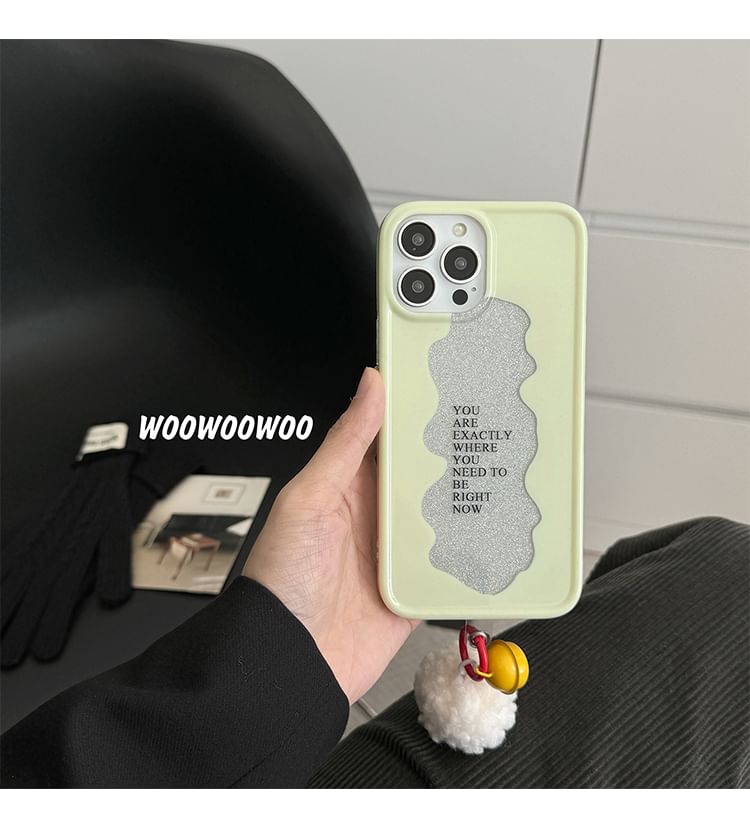 Phone Bell Pom Case Lettering