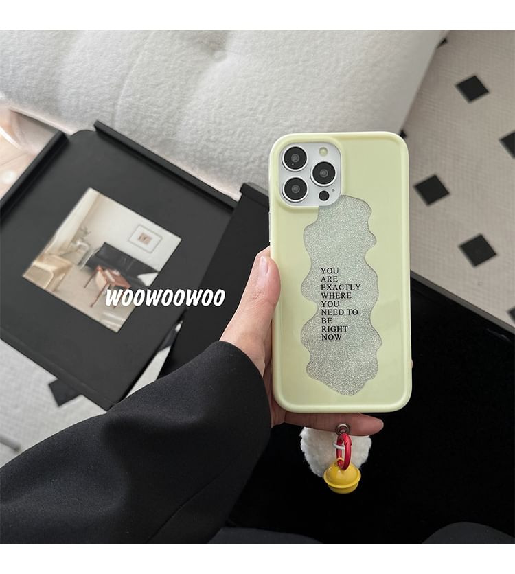 Phone Bell Pom Case Lettering