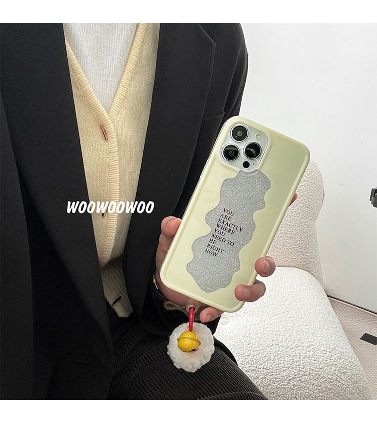 Phone Bell Pom Case Lettering