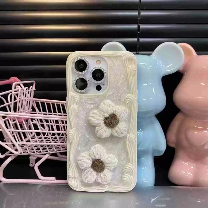Case Phone Yarn Floral