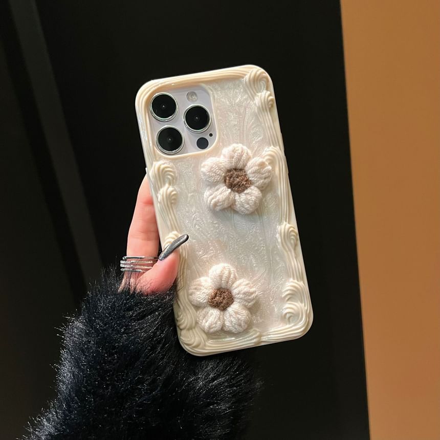 Case Phone Yarn Floral
