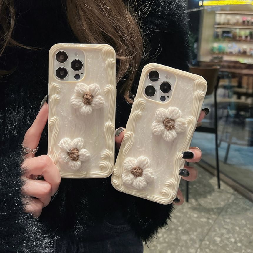 Case Phone Yarn Floral