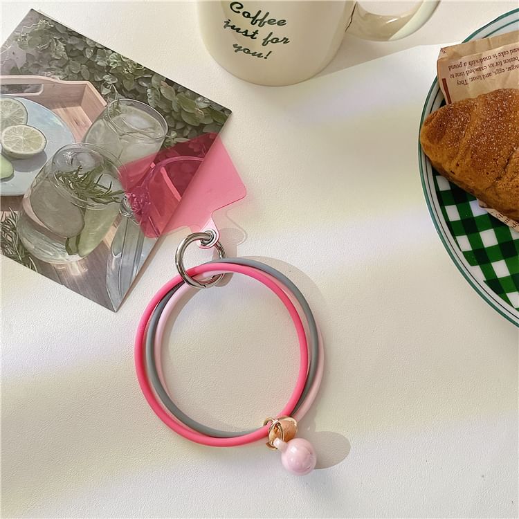 Strap Layered Pad Lanyard Phone with Hoop