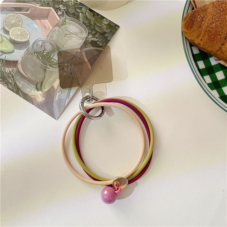 Strap Layered Pad Lanyard Phone with Hoop