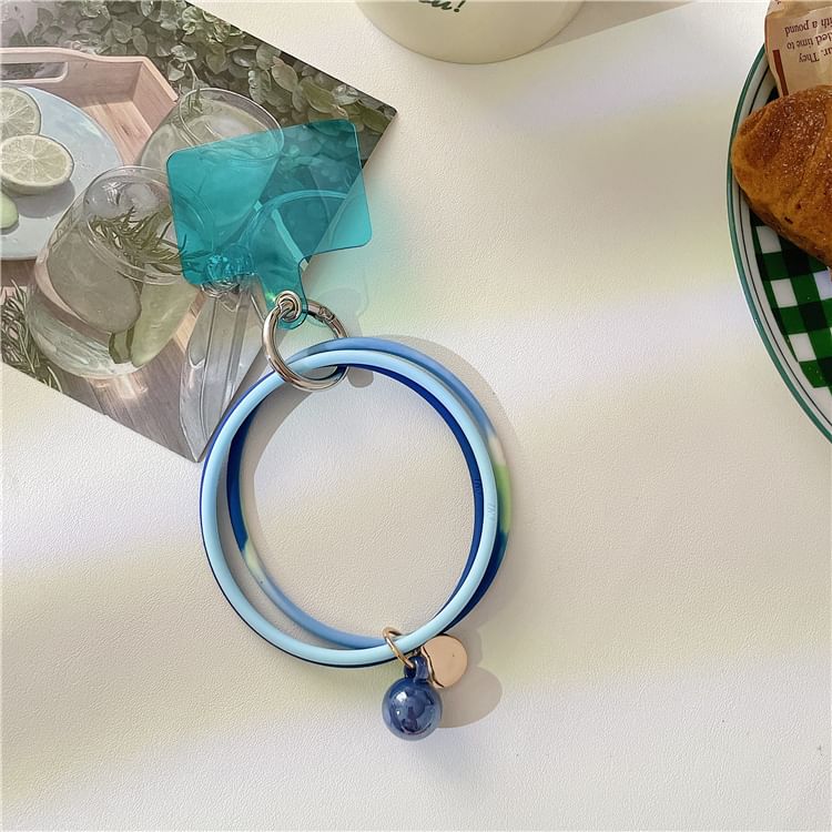 Strap Layered Pad Lanyard Phone with Hoop