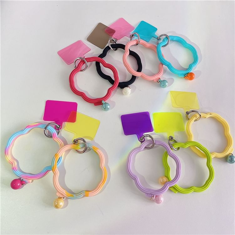 Wavy with Strap Hoop Phone Lanyard Pad
