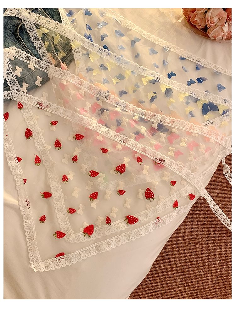 Designs) Trim (Various Head Triangle Scarf Lace