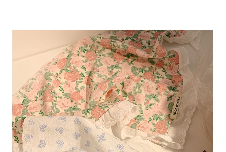 Print Head Designs) (Various Floral Scarf Triangle
