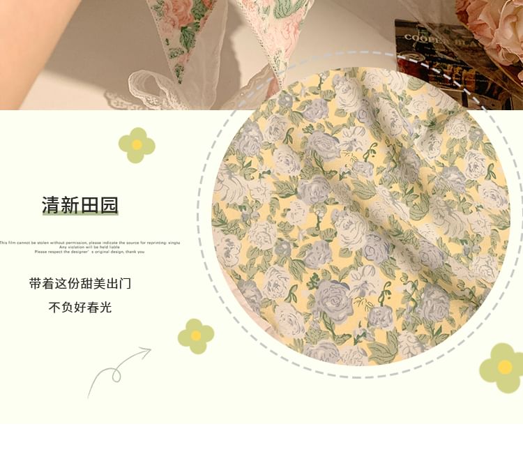 Print Head Designs) (Various Floral Scarf Triangle