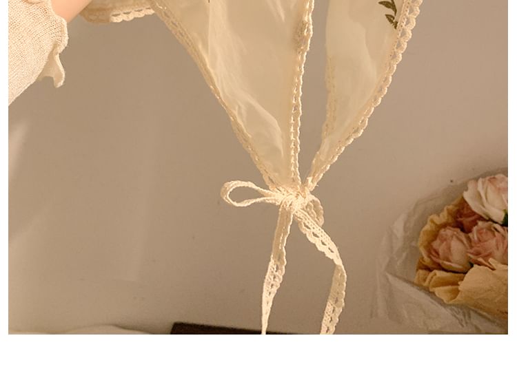 (Various Bandana Floral Embroidered Scrunchie / Designs)